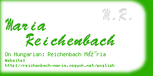 maria reichenbach business card